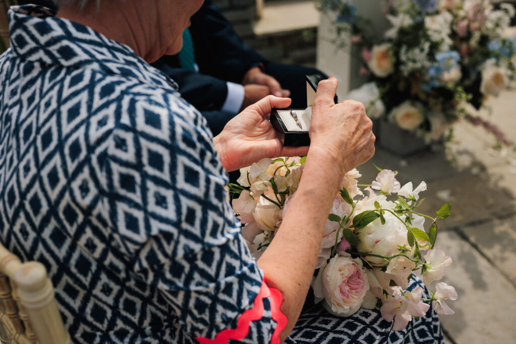 Al and Jen during their ceremony micro wedding in cornwall.Captured by Cornwall Wedding Photographer Chris Armstrong Photography