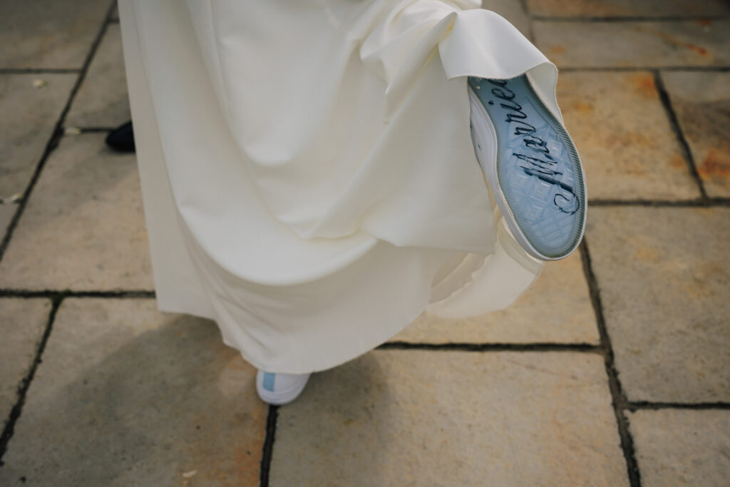 Al and Jen during their ceremony micro wedding in cornwall.Captured by Cornwall Wedding Photographer Chris Armstrong Photography